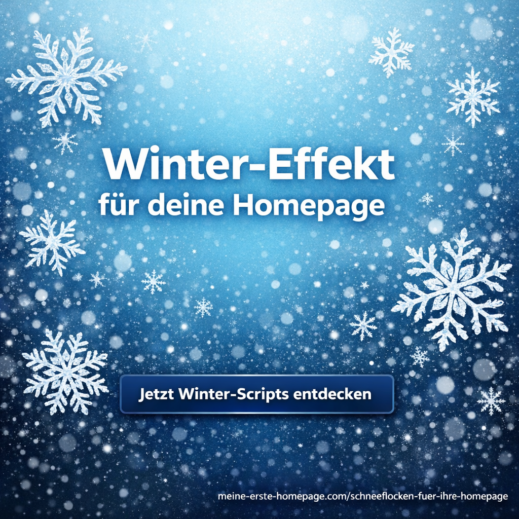 Winter-Effekt für deine Homepage