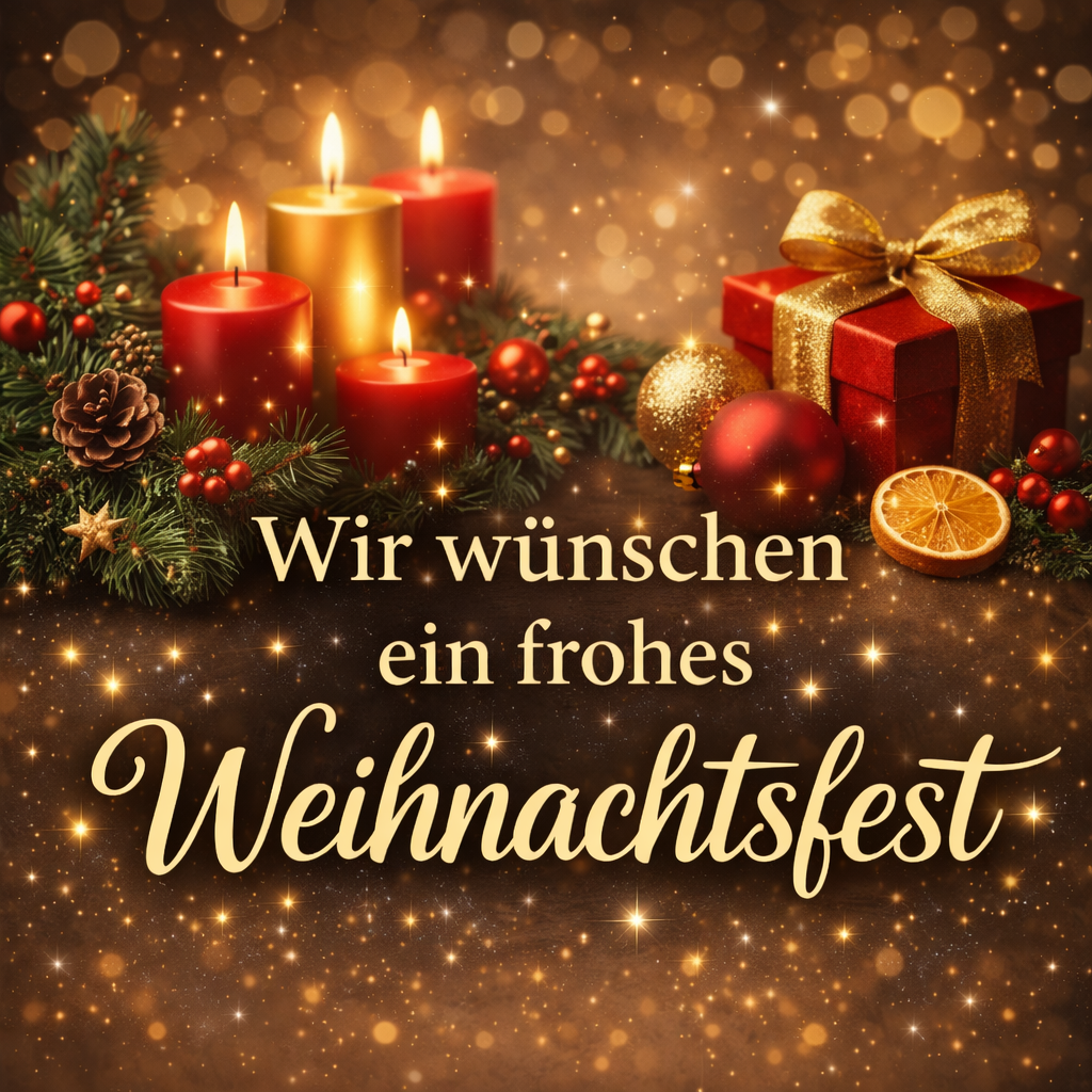 Wir wünschen ein frohes Weihachtsfest