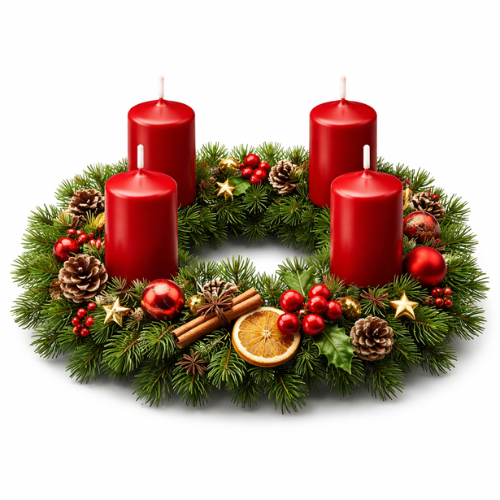 Adventskranz - keine Kerzen brennen